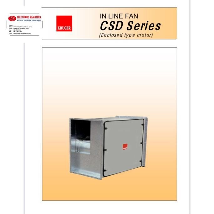 [ Cj66 ] Centrifugal In Line Kruger Csd 315 6P-1 3Sc 2630Cmh/709Watt/940Rpm 1Ph  Ready