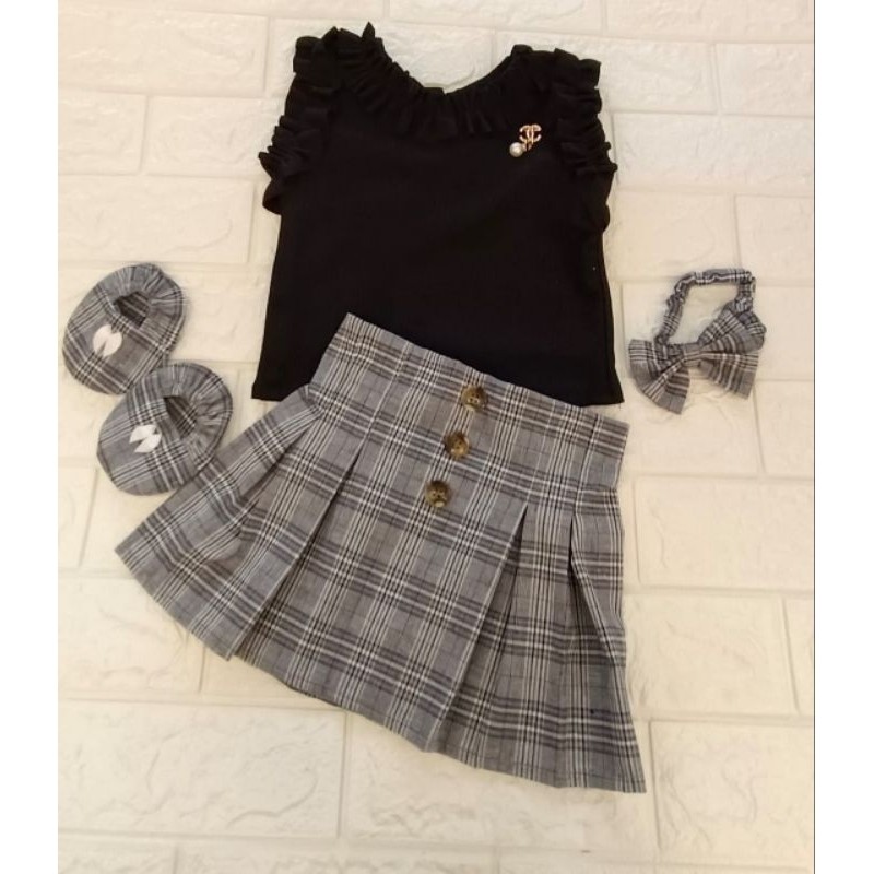 Baju anak bayi perempuan/Baju bayi Newborn Gempita Bloomer set/Set baju bayi/Baju bayi dress set/Set