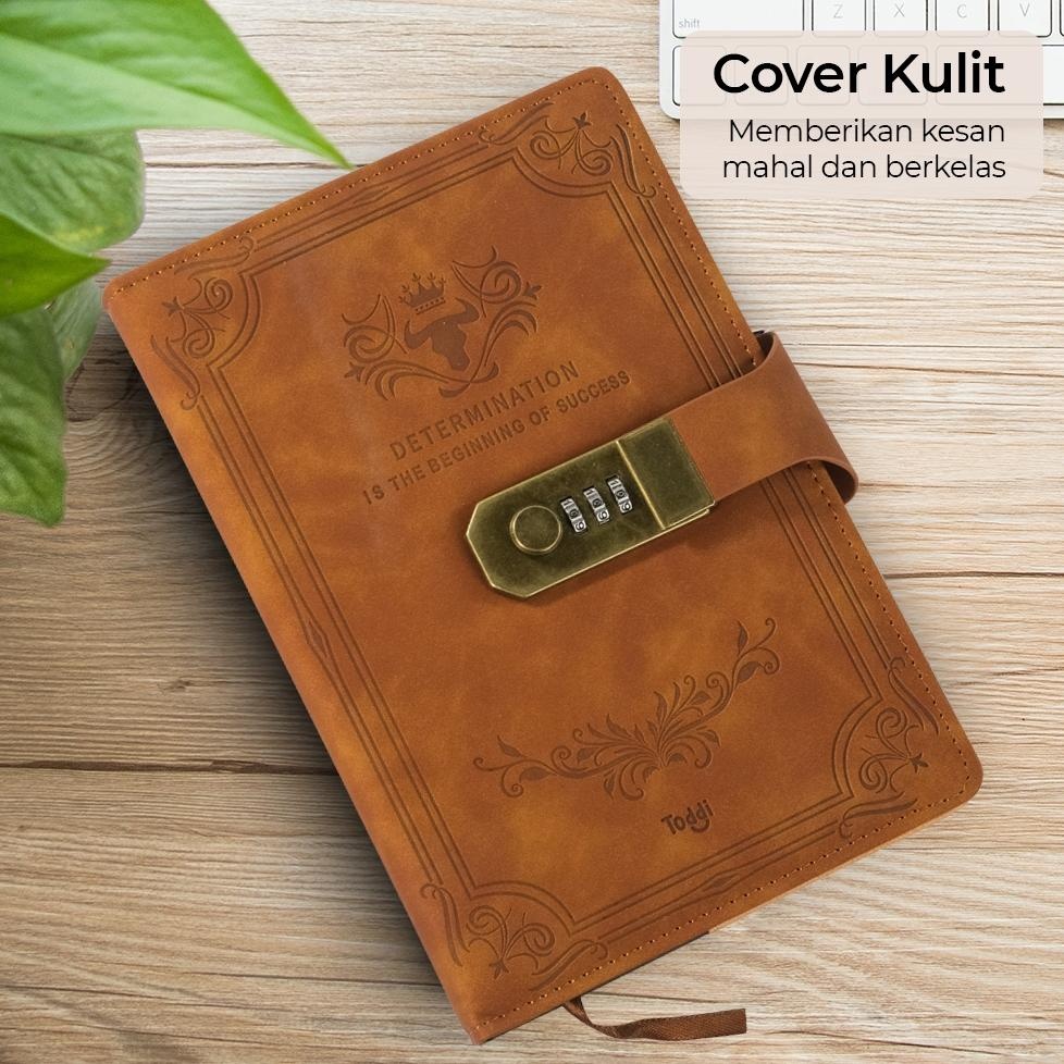 

Oz67 Buku Catatan Harian Notebook Cover Kulit Kunci Password A5 Dapat di kunci Buku Catatan Kantor Bisnis Harian Kuliah Jurnal aesthetic Original