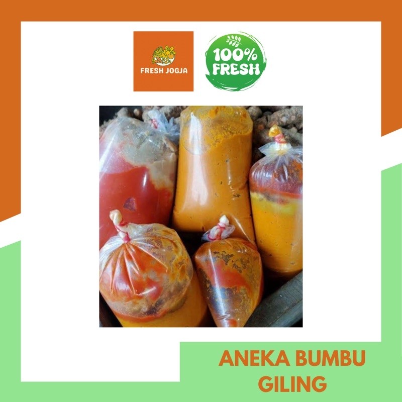 

Aneka Bumbu Giling Segar per Bungkus | Fresh Jogja