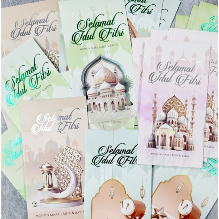 

((((()paling dicari] Amplop Lebaran Idul Fitri THR 2024 Isi 30 Panjang 3D VR Mika Lebaran