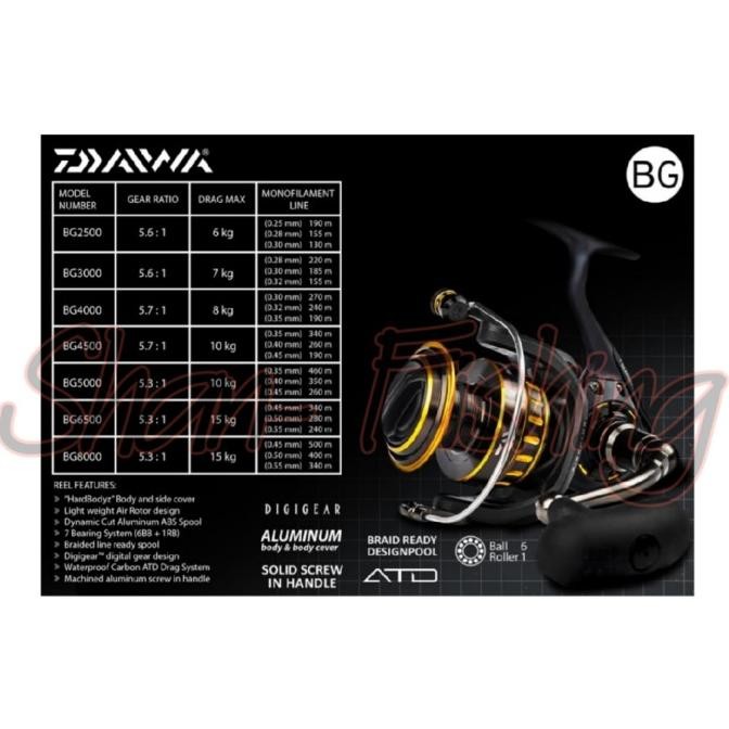 Reel Daiwa BG8000