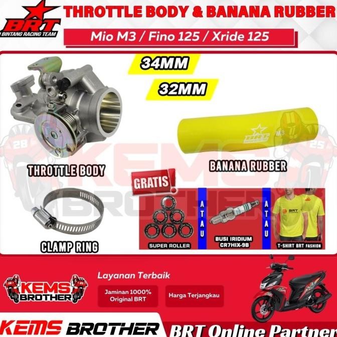 TB BRT THROTTLEBODY MIO M3 XRIDE125 FINO125 SOULGT125
