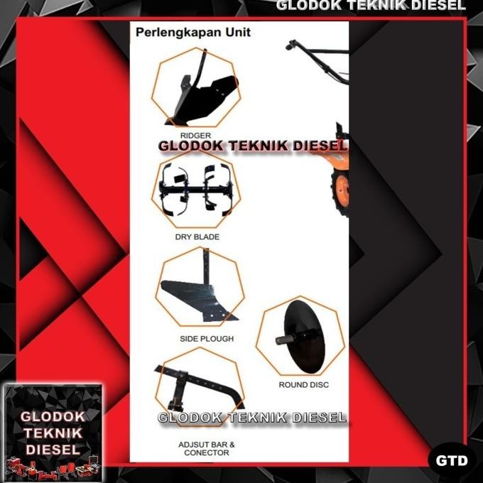 [Promo] Mesin Traktor Bajak Tanah Sawah Parit Bendeng Tiller Machine