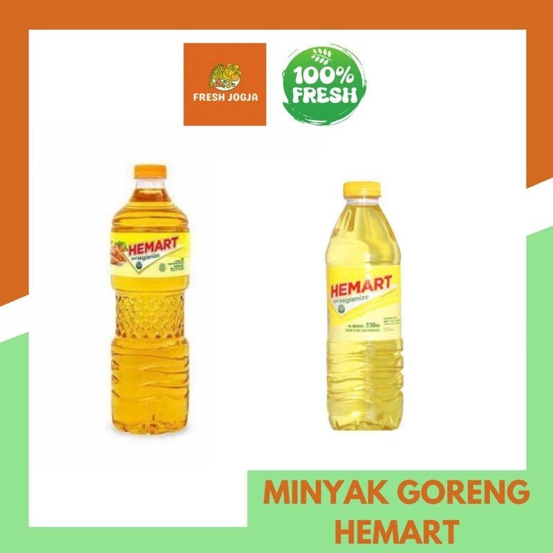 

Minyak Goreng Hemart kemasan 1l & 2l | Fresh Jogja