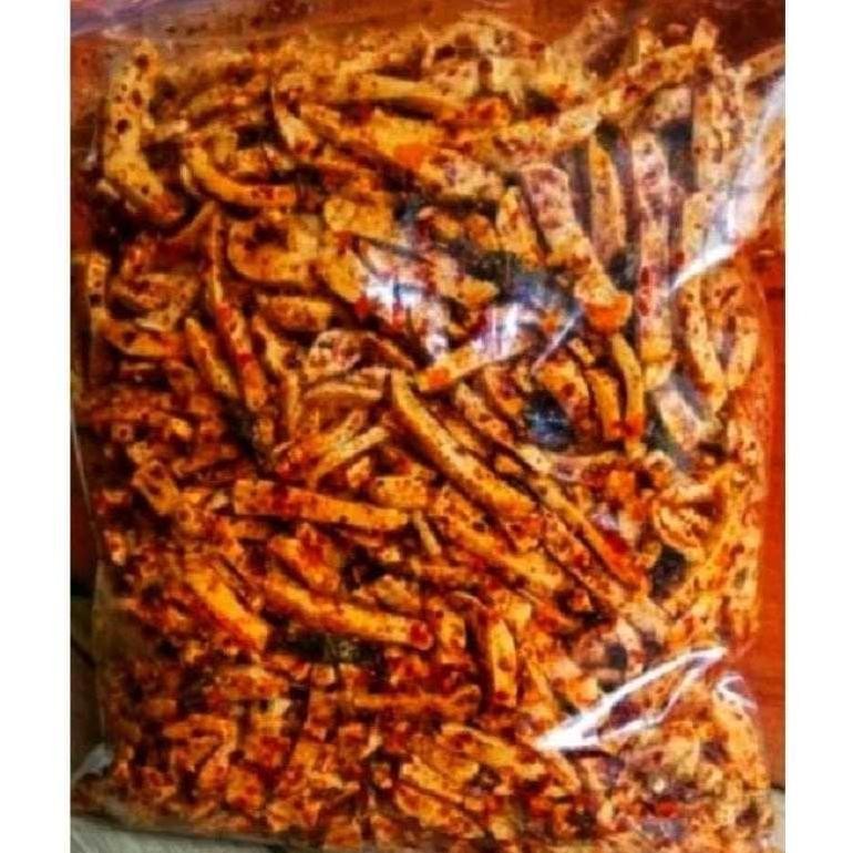 

Big Sale Basreng Stik Pedas Daun Jeruk 1Kg Baso Goreng Bumbu Melimpah Ekstra Daun Jeruk Grosir