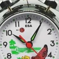 Jam Weker Jadul Engkol Ayam Bahan Tebal/ Engkol Ayam/ Jam Beker Weker