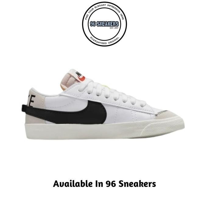 Sepatu Sneakers Pria Nike Blazer Low 77 Jumbo White Black (Dn2158-101) Original Lustforsidez