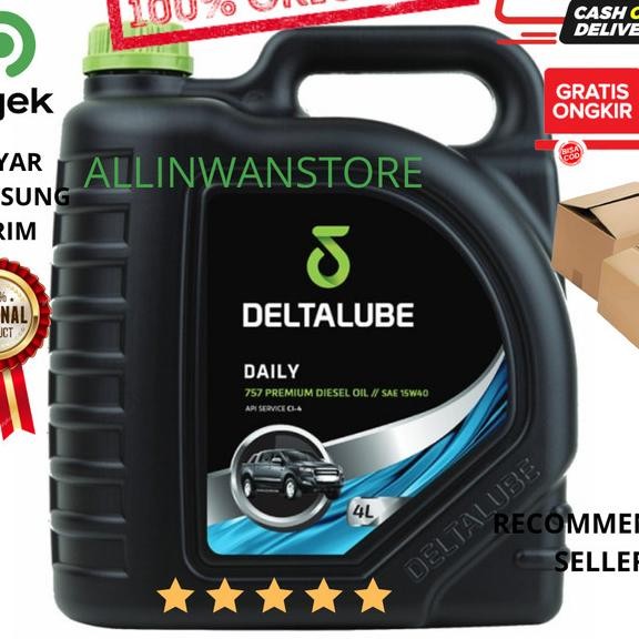 Oli Deltalube 757 Diesel Sae 15W40 Api Ci-4 (Untuk Diesel) 4L