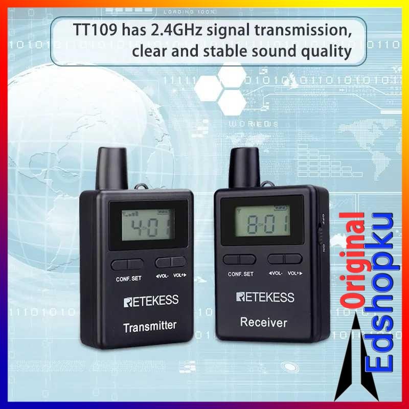 Alat Audio Tour Guide Seminar Latihan Wireless Receiver 1500mAh with Earphone