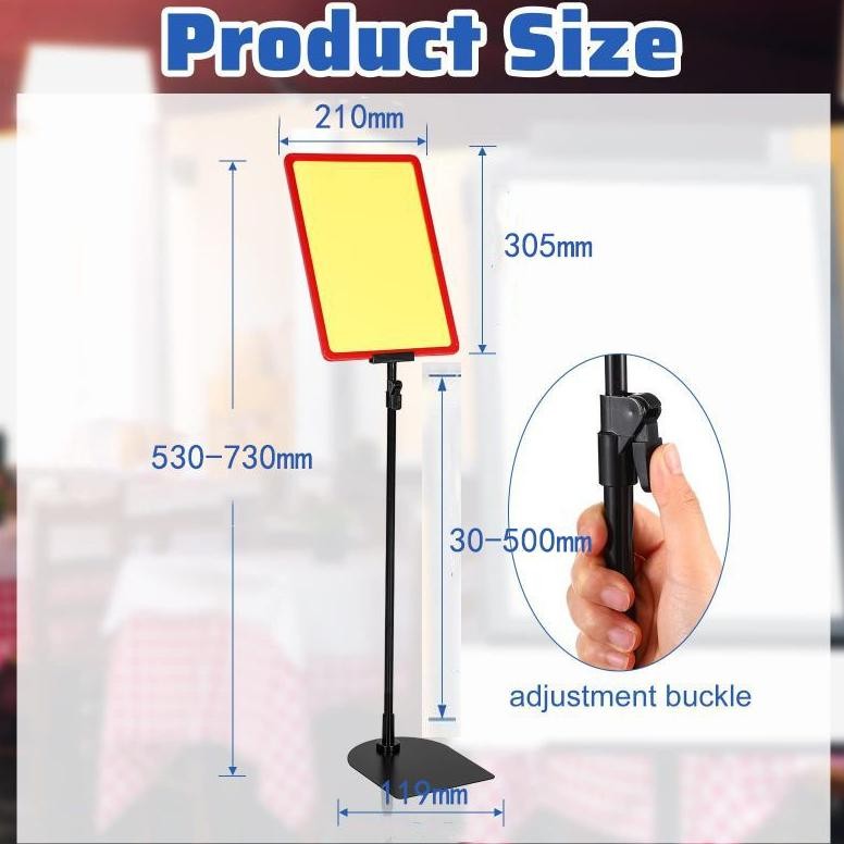 

SPECIAL 1set Frame Display Promo Standing Display Pop Frame A4 - Papan Promo Stand Promosi Toko Telescopic nt-77