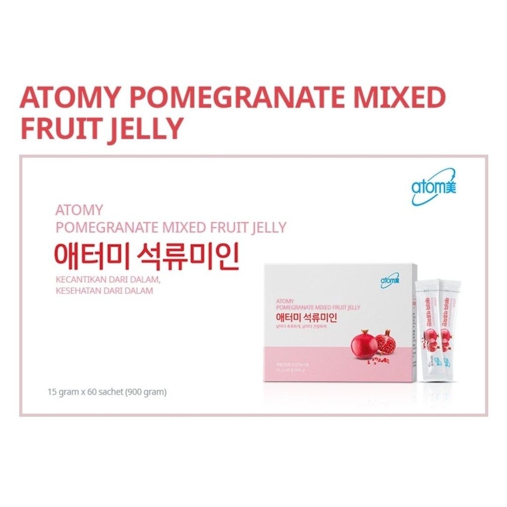 

Atomy Jelly Pomegranate Beauty (30 sc) Delima Merah Cegah Tua Halus