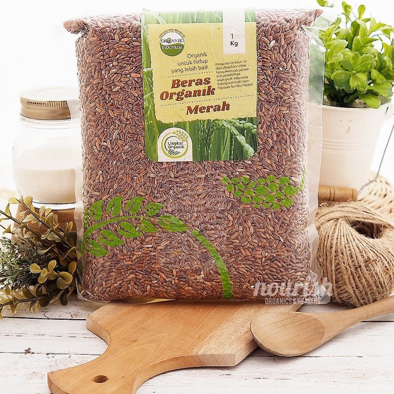 

Lingkar Organik, Organic Red Rice 1kg (Beras Merah Organik)