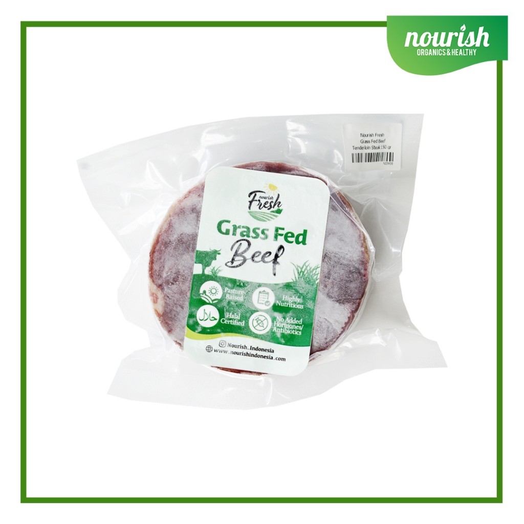 

Grass Fed Tenderloin Steak (Daging Grassfed Halal) Frozen 150gr