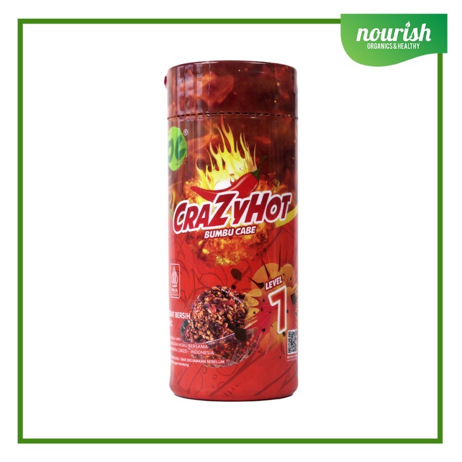 

Organic Center, Crazy Hot Chili Powder (BonCabe NO MSG) 80gr Level 7
