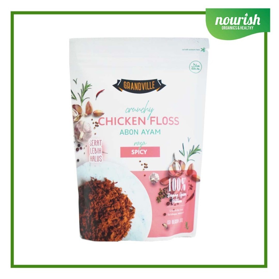 

Grandville Crunchy Chicken Floss Abon Ayam Rasa Spicy 100g