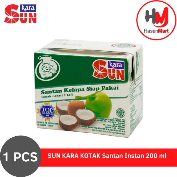 

Sun Kara Santan Kelapa 200 ml [1 PCS]