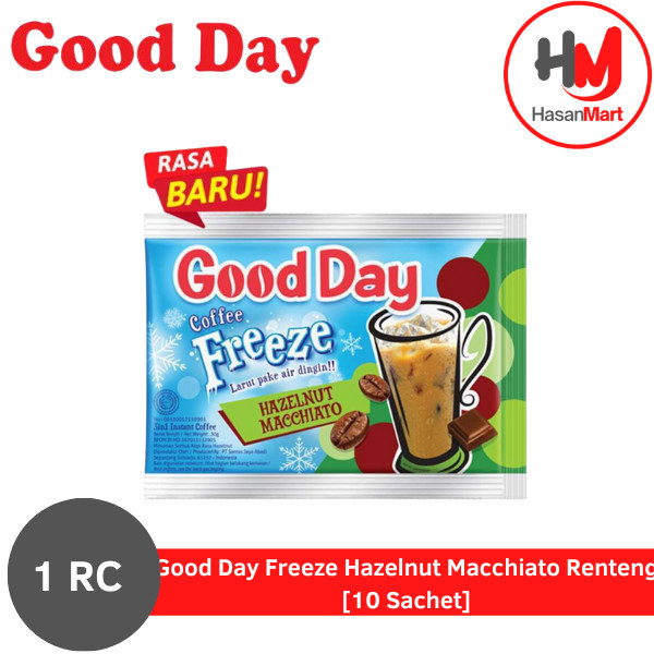 

Good Day Freeze Hazelnut Macchiato Renteng [10 Sachet]