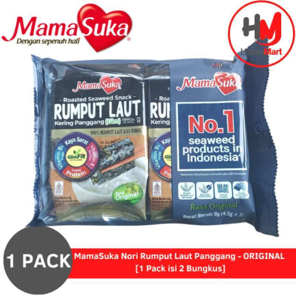 

MamaSuka Nori Rumput Laut Panggang - ORIGINAL [1 Pack isi 2 Bungkus]