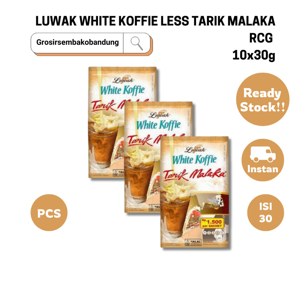 

LUWAK WHITE KOFFIE LESS TARIK MALAKA RCG 10x30g - 3 Rcg - Kota Bandung