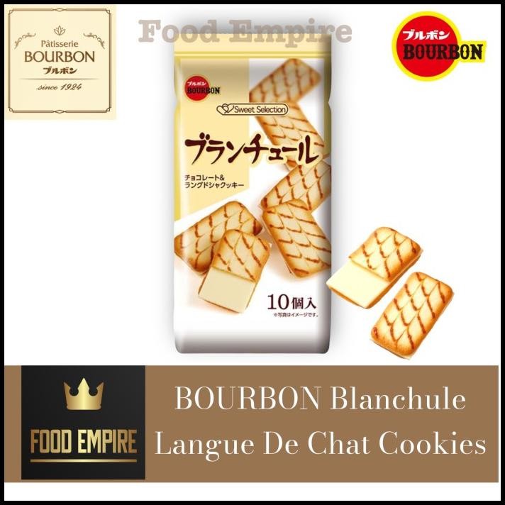 

Bourbon Blanchule 78 Gr | White Chocolate Langue De Chat Biscuit | Biskuit Coklat Jepang