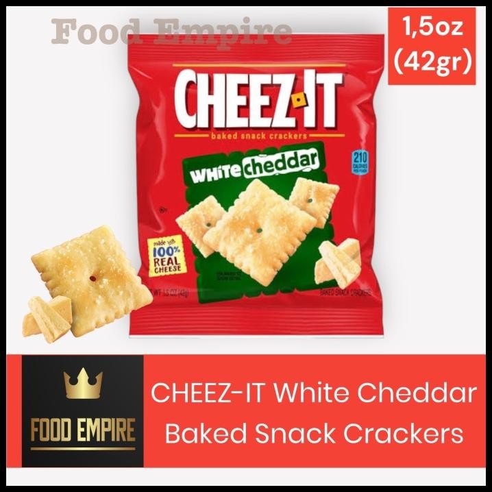 

Cheez It White Cheddar 1,5 Oz | Baked Cheese Snack Crackers | Cheez-It