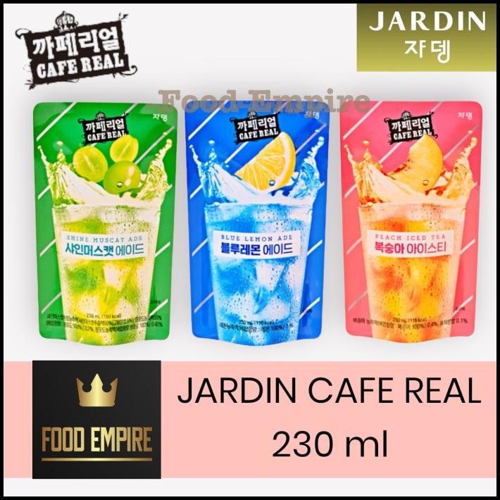 

Jardin Cafe Real | Peach Iced Tea | Blue Lemon Ade | Shine Muscat Ade