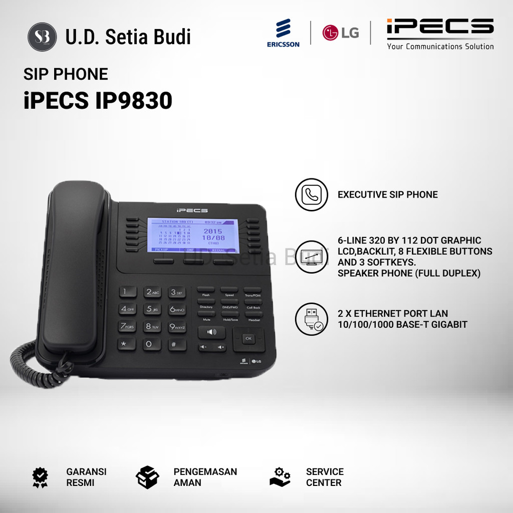 Telephone SIP / SIP Phone LG Ericsson IPECS IP9830
