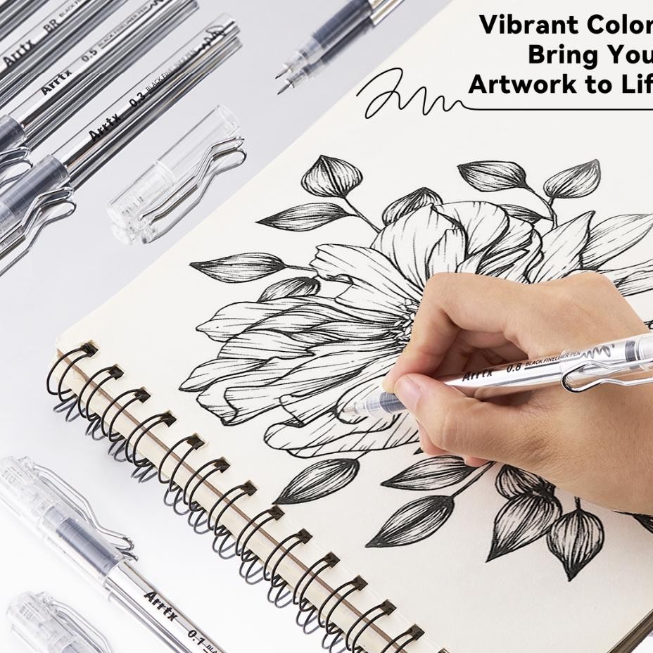 

ARRTX bla fineliner pen/drawing pen set 10