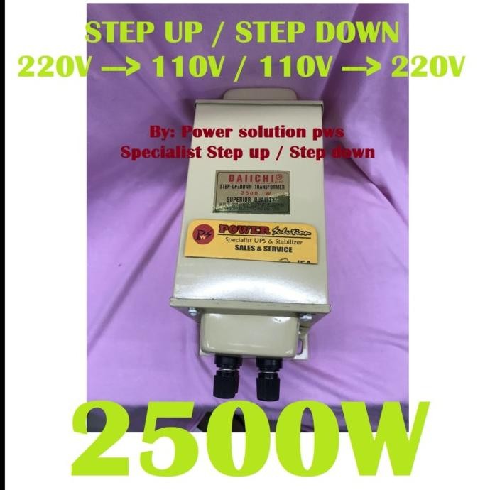 STEP UP STEP DOWN DAIICHI 2500W 220 ke 110V Atau 110V ke 220V