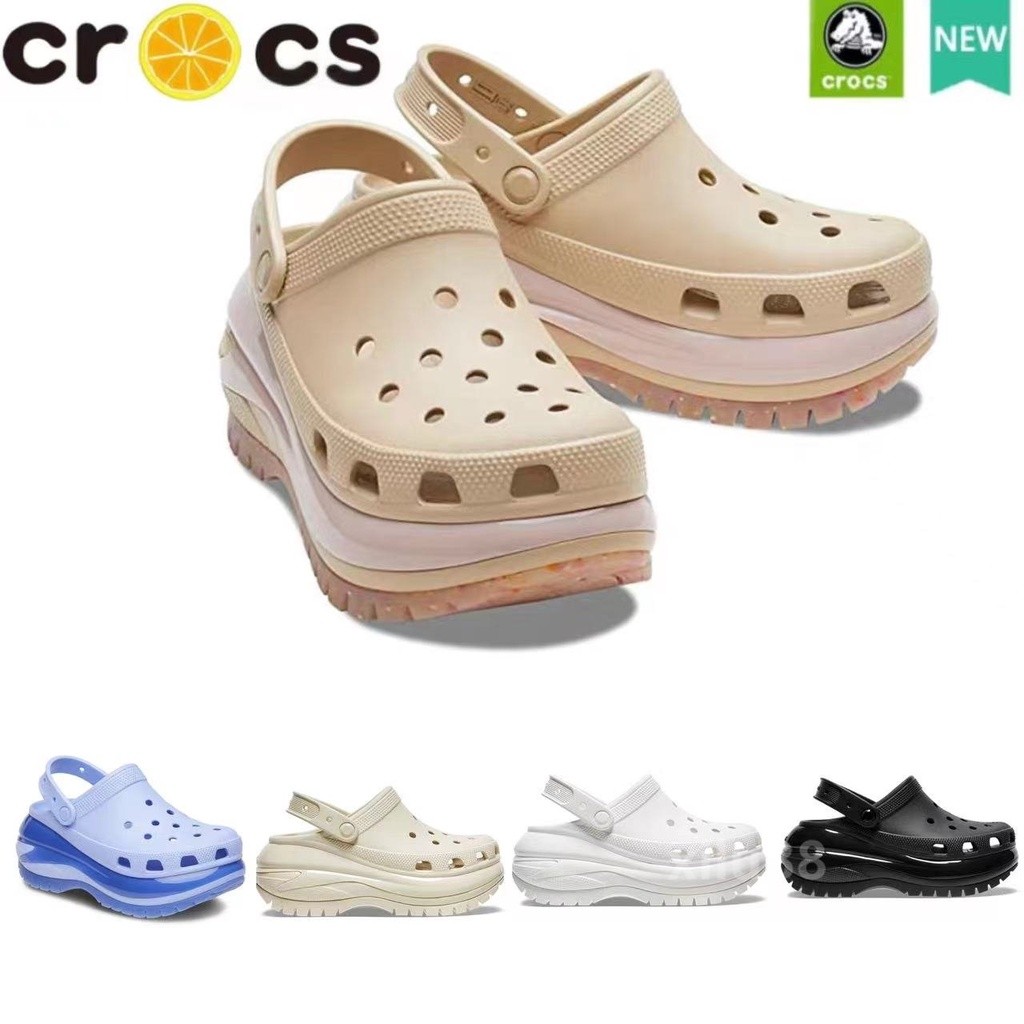 Sepatu Wanita Crocs Classic Light Wheel Asli Sandal Sandal Sol Tebal [207988] |D14C8099|