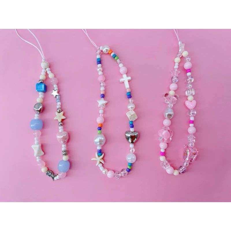 Miniso Heart Element Phone String Gantungan Tali Handphone Miniso Phone Strap Miniso Gantungan Hp Ta