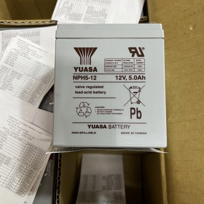 Aki Ups / Baterai Kering VRLA Yuasa 12V 5Ah Yuasa Battery NPH5-12 12V, 5.0Ah