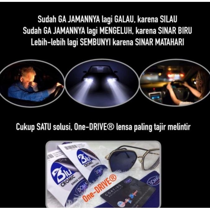 New Lensa Minus Domas Minus One Drive Bluecromic Night Drive Progresif Terbaik