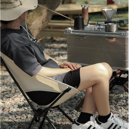 Kursi Lipat Portable Folding Chair Kursi Camping Moon Folding Chair