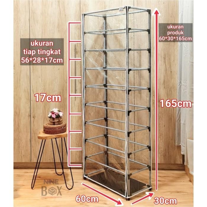 Rak Hijab / Rak Gantung Jilbab Anti Debu