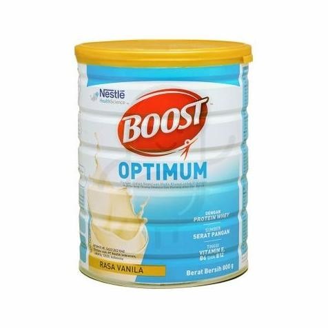 

BOOST OPTIMUM NESTLE RASA VANILA 800 GRAM KALENG