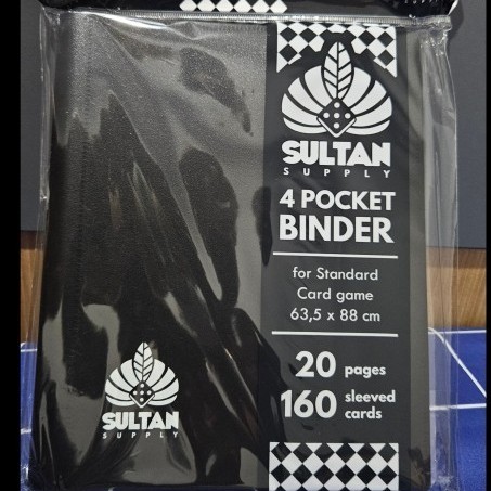 

Amberela Sultan Supply Card Album 4 Pocket Binder Black