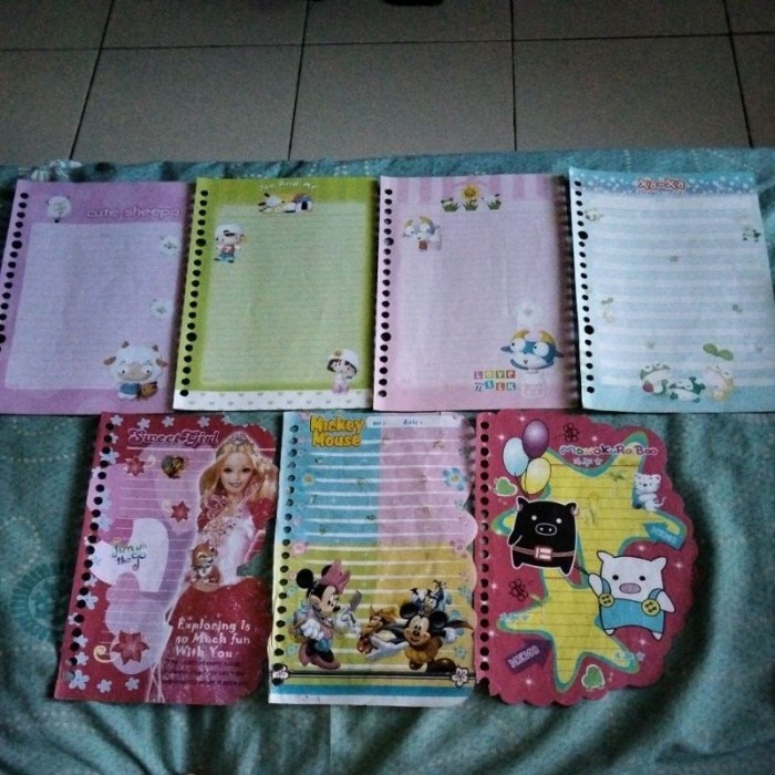 

Amberela - Kertas Binder Kiky Kartun Langka Eceran