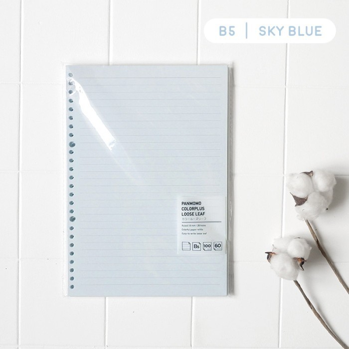 

Amberela - Panmomo Colorplus Loose Leaf Binder Paper 100Gsm B5 - Kertas Binder -