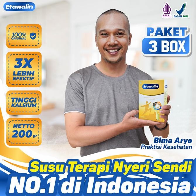 

3 BOX Etawalin Susu Terapi Nyeri Sendi Pegal Linu No 1 di Indonesia