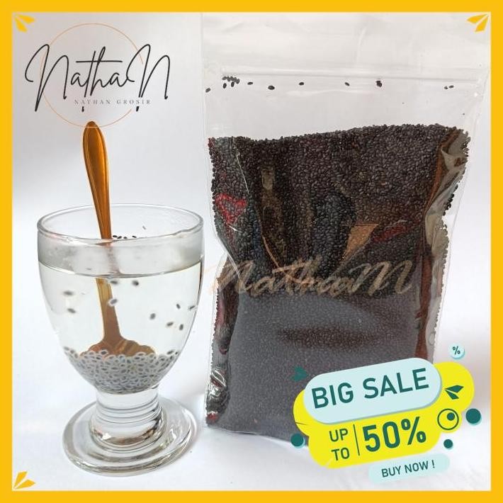 

BIJI SELASIH ORGANIK / BASIL SEEDS TERJAMIN BEST BY NATHAN GROSIR