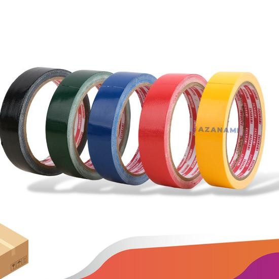 

1 Lusin Lakban Kain Hitam Warna 1" Inch X 10Y Sazana Cloth Tape - Hijau Tua
