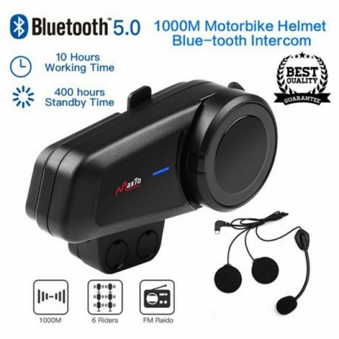 Intercom Bluetooth Helm Maxto M2