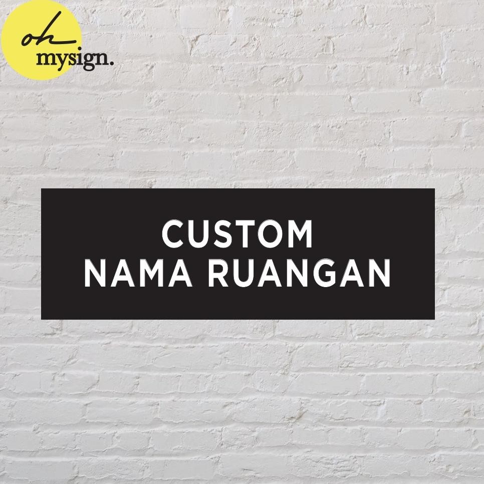 

VIRAL Custom Sign Board Nama Ruangan Akrilik Print Papan Nama Ruang Kantor Petunjuk Label Acrylic Tempel tuk-7