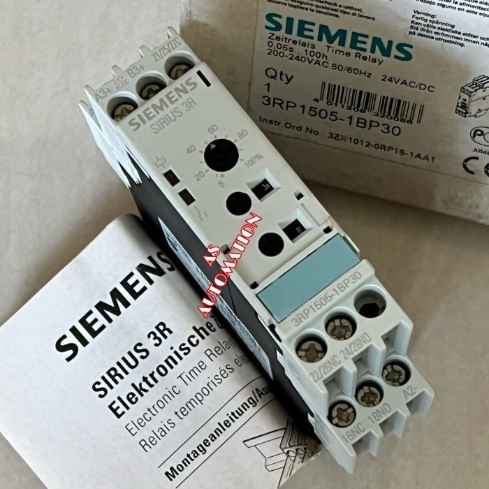 Siemens 3Rp1505-1Bp30. Time Relay Genuine