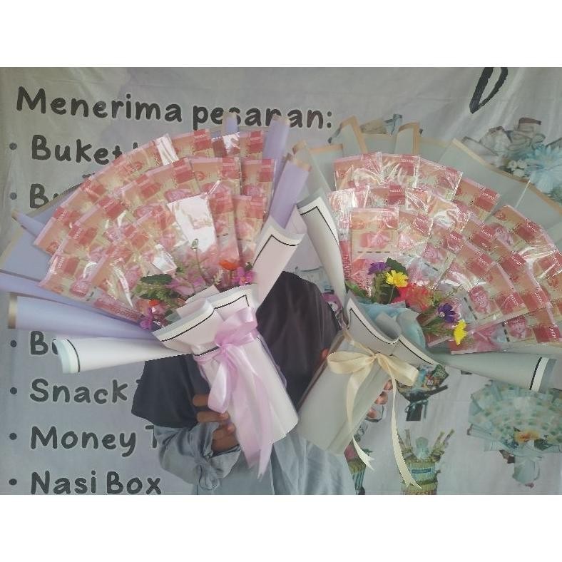 BISACOD Buket uang mainan 20-30 slot/ Buket uang mainan/ buket anniversary/ buket ulang tahun cowok 