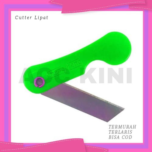 

AccKini - Pisau Cutter Lipat Silet Gagang Warna-Warni Kecil Cuter Lipat Mini Serbaguna Termurah