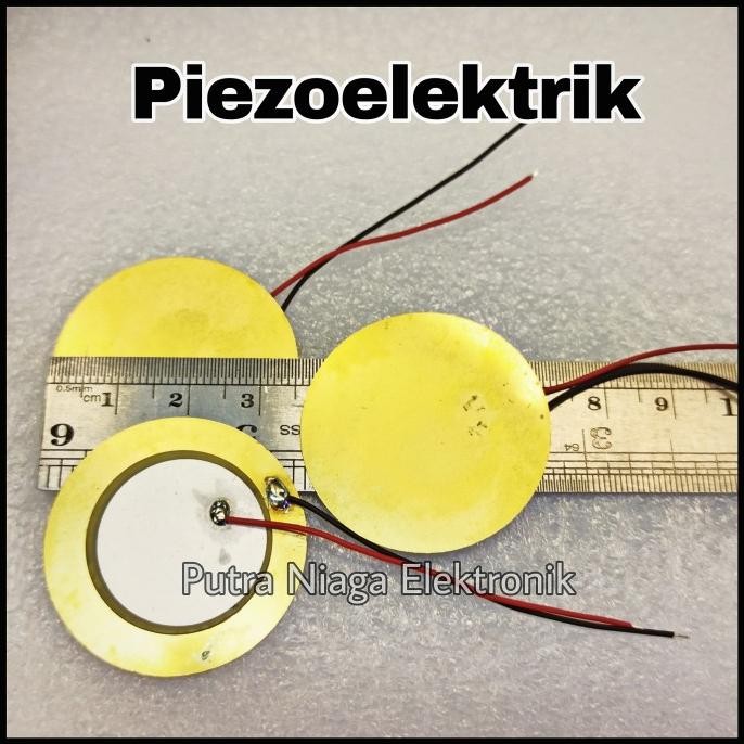 Terbaru Piezo Electric 35mm lengkap dengan kabel 15cm buzzer elektrik passif putr4n Segera Beli