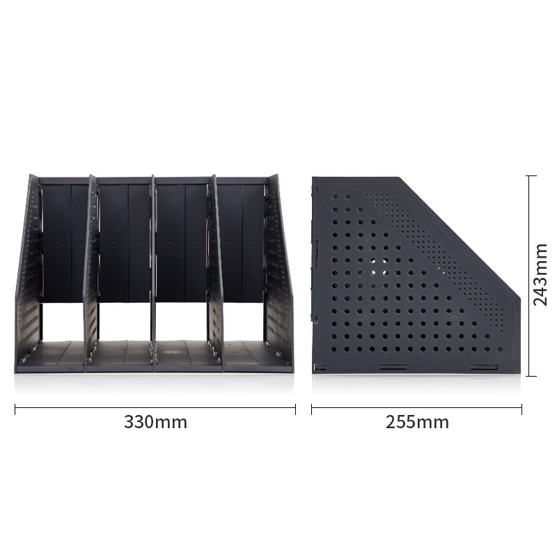 

Deli Magazine Container / Rak Buku / File Tray Plastik 4 Sekat Bisa Ditekuk Adjustable 78996